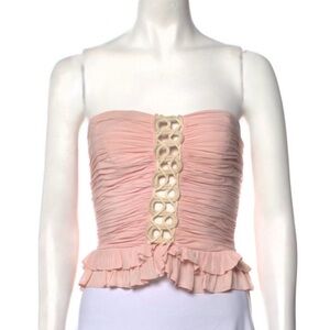 Ramy Brook Pink Strapless Top